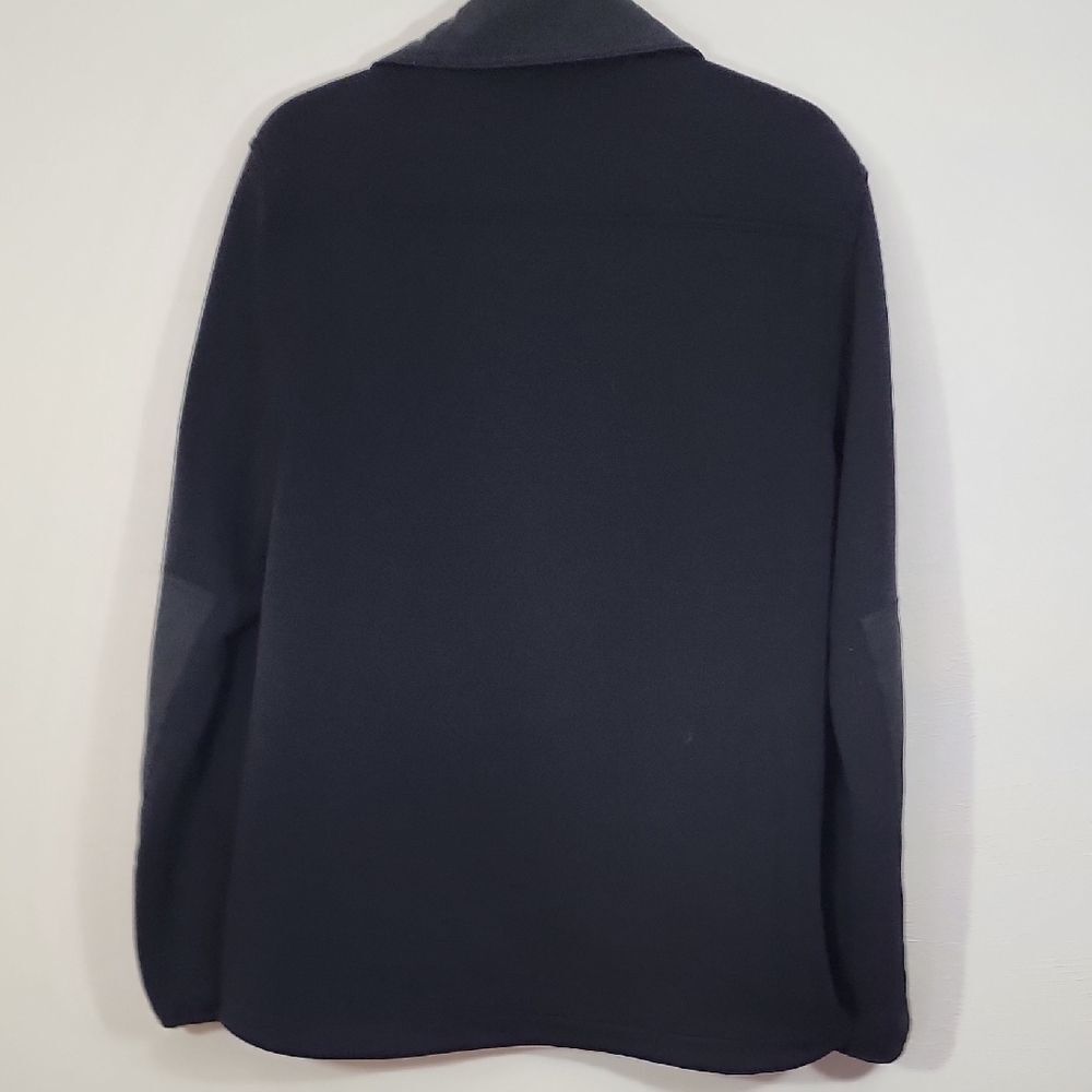 Edgevale Soft Black Fleece Jacket With Contrastating Pocket And Arm Detail Sz L - Picture 6 of 7